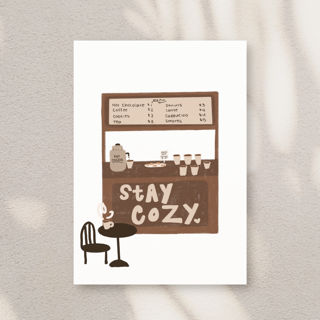 stay cozy greeting card