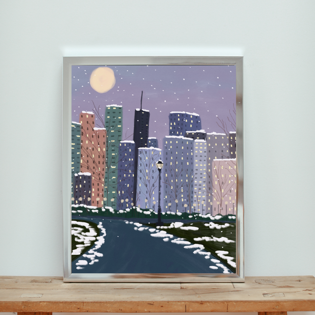 goodnight manhattan art print