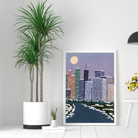 goodnight manhattan art print