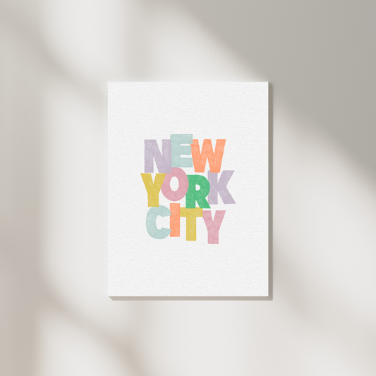 new york city art print