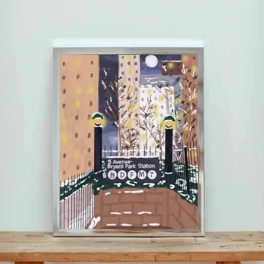 bryant park art print