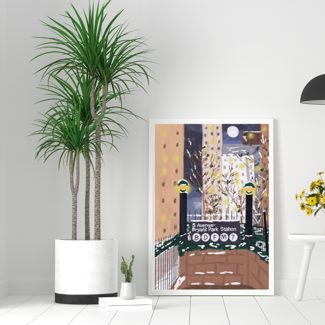 bryant park art print