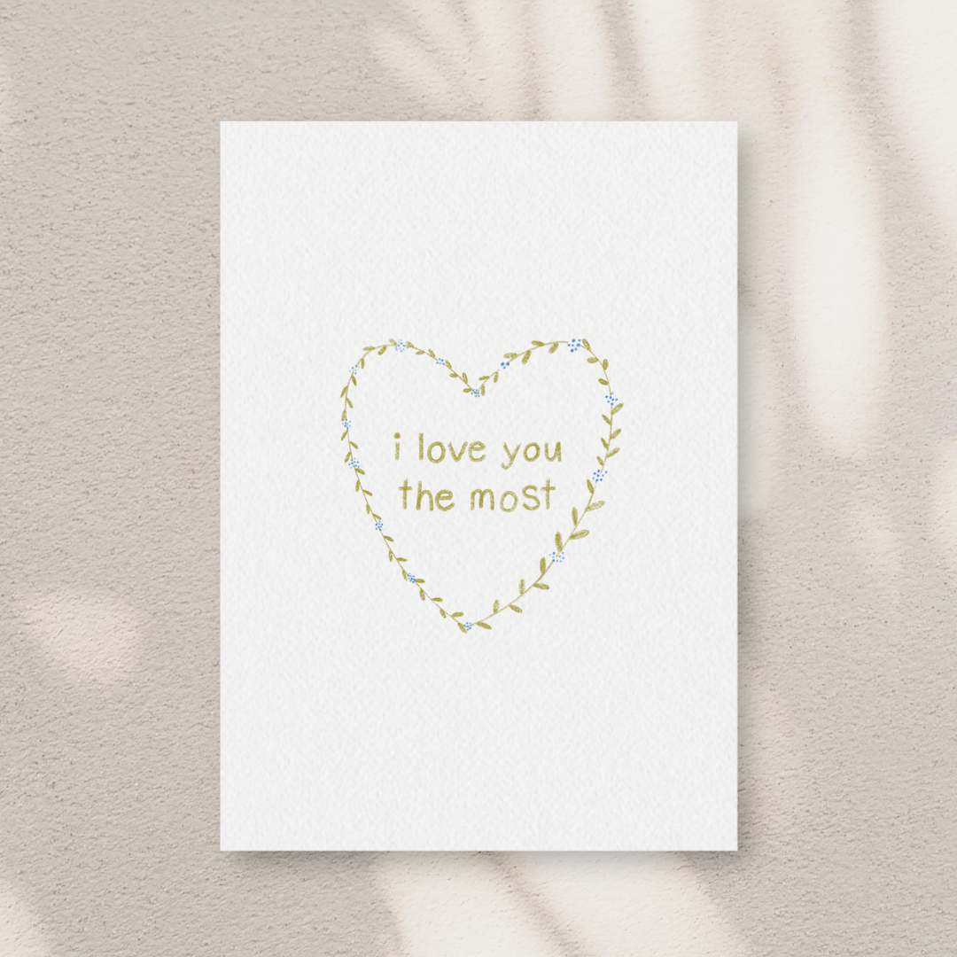 i love you greeting card